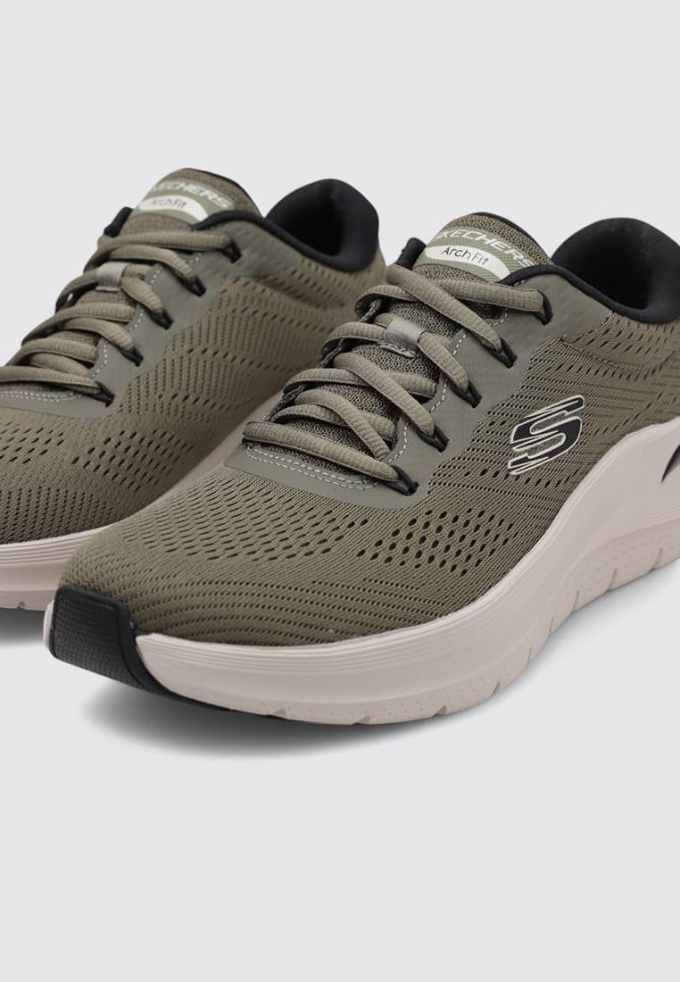 Кросівки Skechers Arch Fit 2.0 Olive Green Mesh Vegan Washable, фото №4