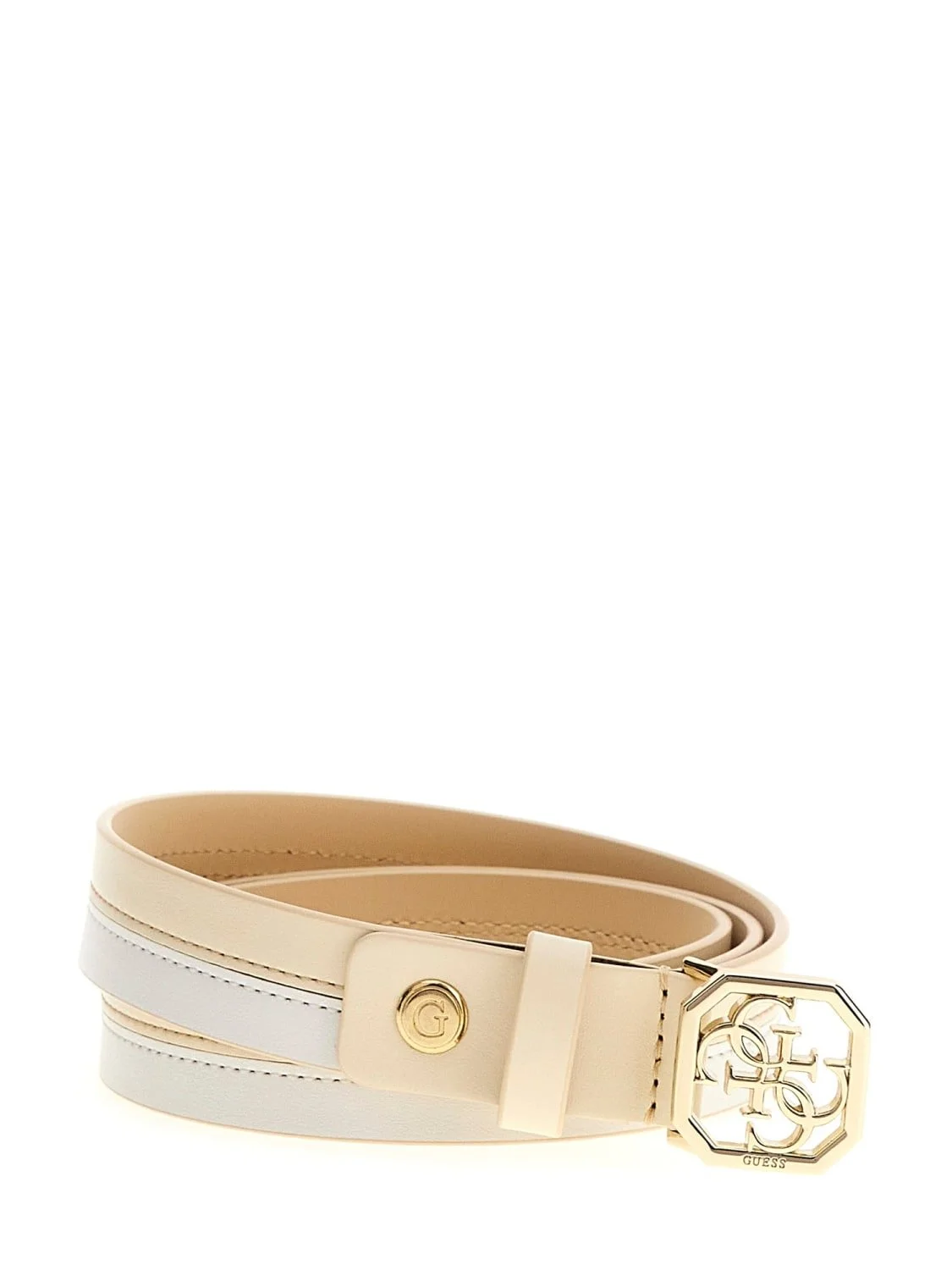 Женский ремень GUESS Бело-бежевый - M, фото №1