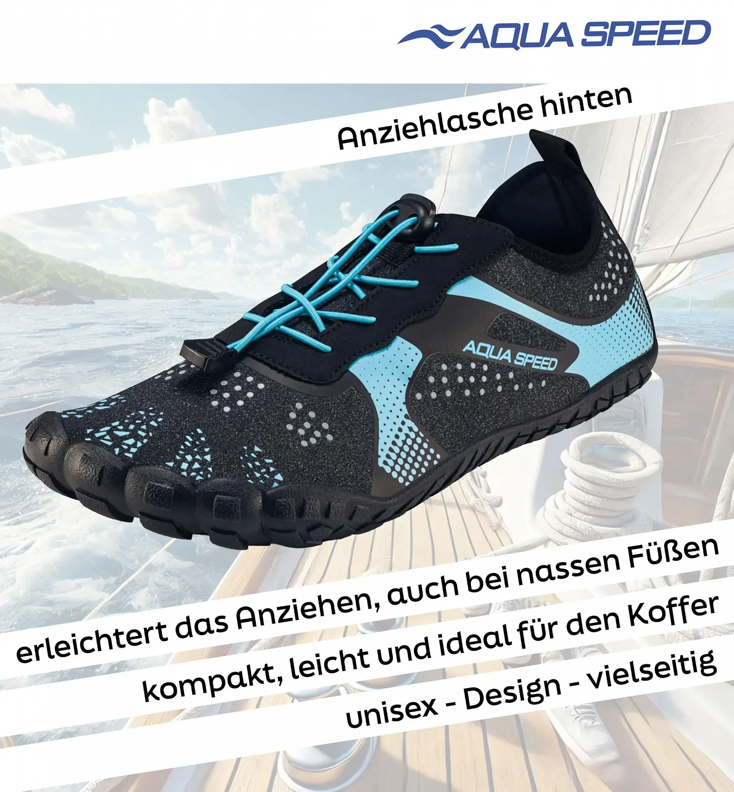 Кросівки для плавання Aqua Speed Nautilus Модні, фото №6