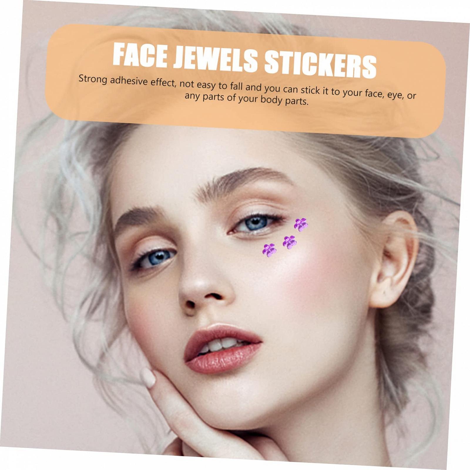 Стразы для макияжа глаз FRCOLOR 2 листа, кристальные наклейки для чехлов телефонов, самоклеящиеся акриловые украшения, детские украшения для рукоделия, фото №5