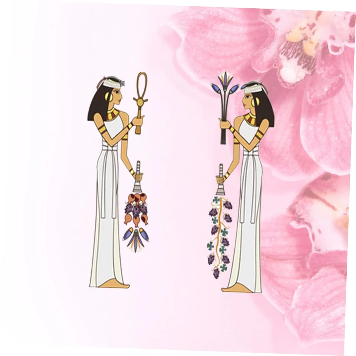 Наклейка на стіну Angoily Egyptian Maid ПВХ, фото №4