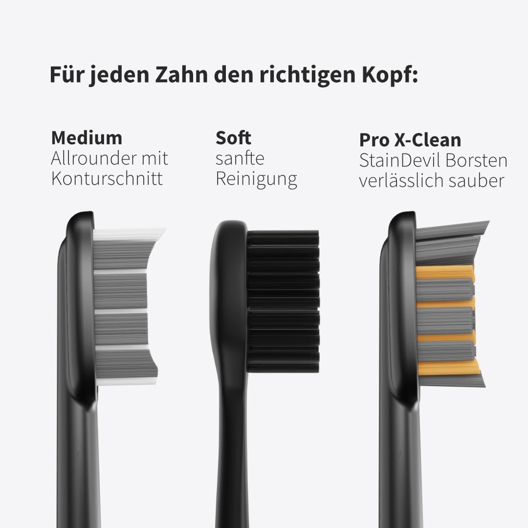 Змінні насадки Zahnheld Pro X-Clean Medium Hard для Gero Sonic ефективне очищення, фото №6