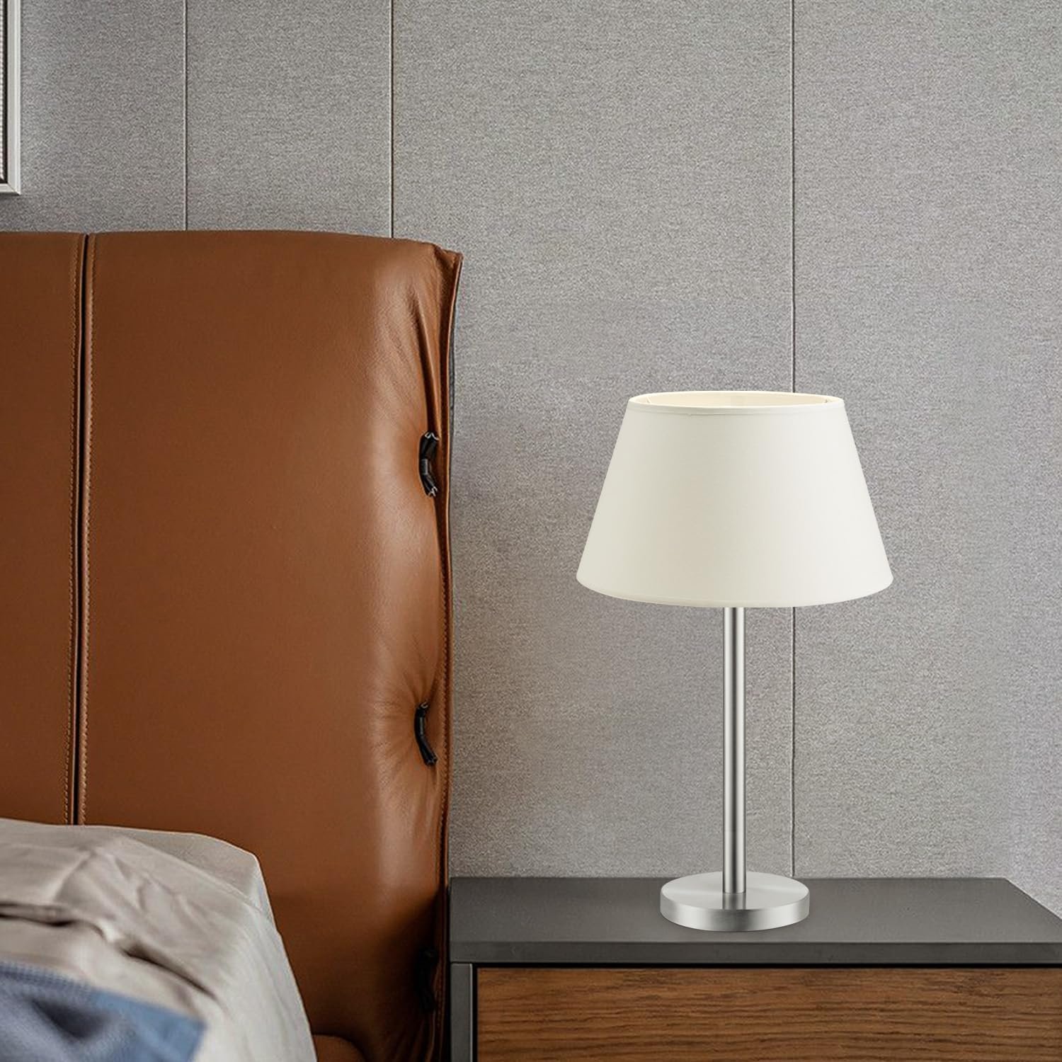 Настільна лампа Home Sweet Home Largo Modern 30/30/38 см металева E27 LED зі шнуровим вимикачем біла, фото №2