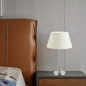 Настільна лампа Home Sweet Home Largo Modern 30/30/38 см металева E27 LED зі шнуровим вимикачем біла synthetic.ua - Фото 1