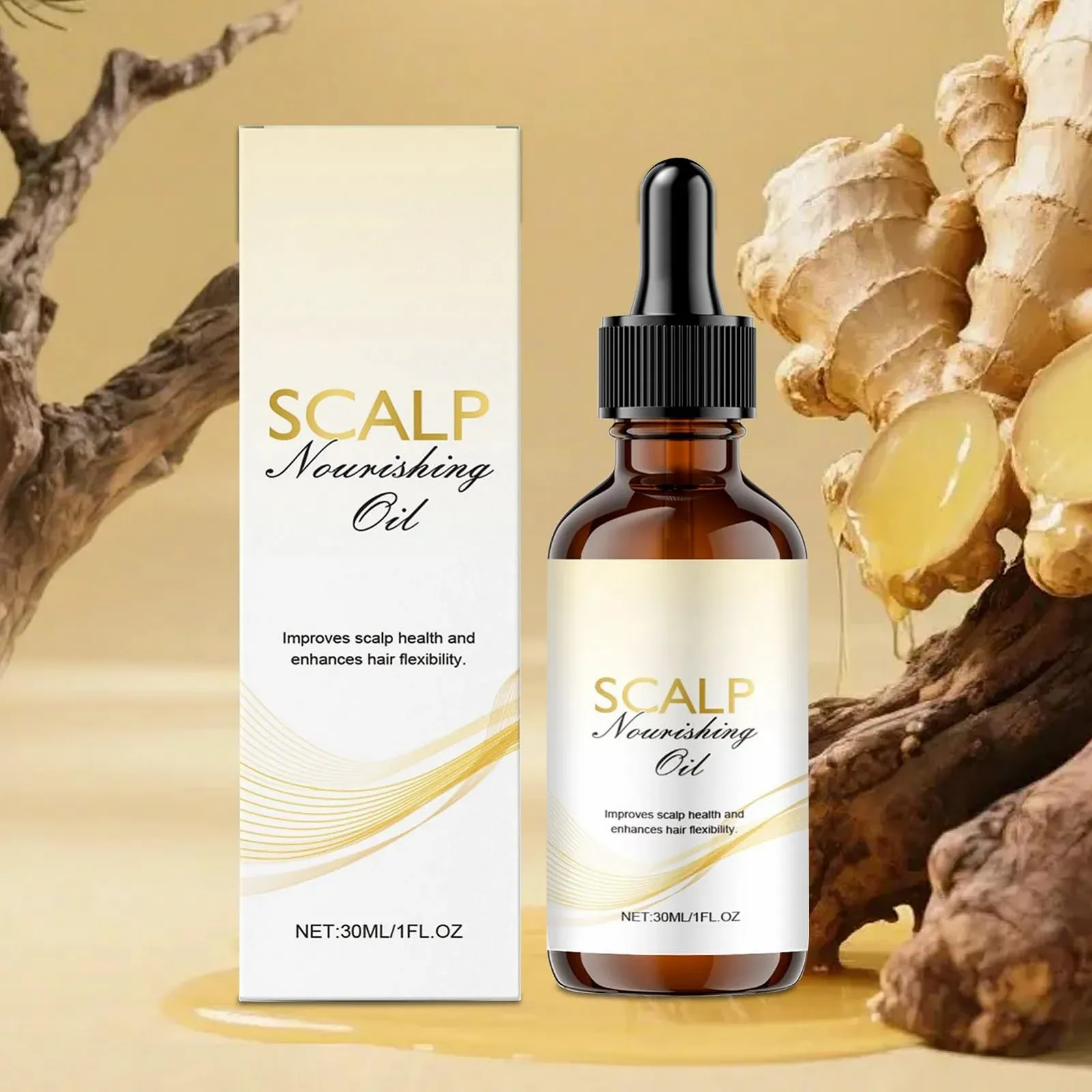 Олія Jukeoiu для росту волосся, 30 мл. Засіб для догляду за волоссям при кучерявості для жінок, фото №3