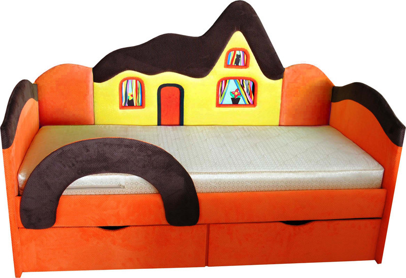 Детская кроватка с бортиком и матрасом Домик ТМ Ribeka, фото №1 Детская кроватка с бортиком и матрасом Домик ТМ Ribeka, фото №1