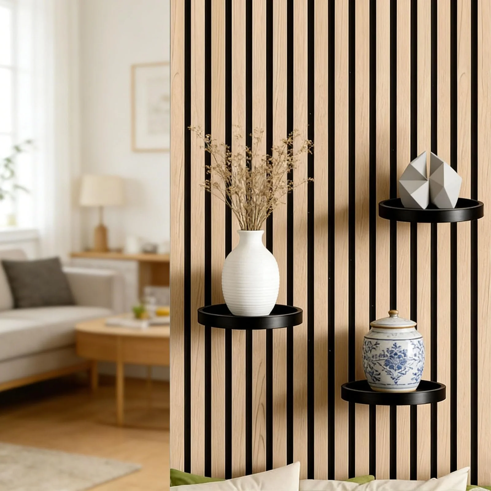 Тримачі для рослин для акустичних панелей набір 2 шт чорні, фото №6 Тримачі для рослин для акустичних панелей набір 2 шт чорні, фото №6