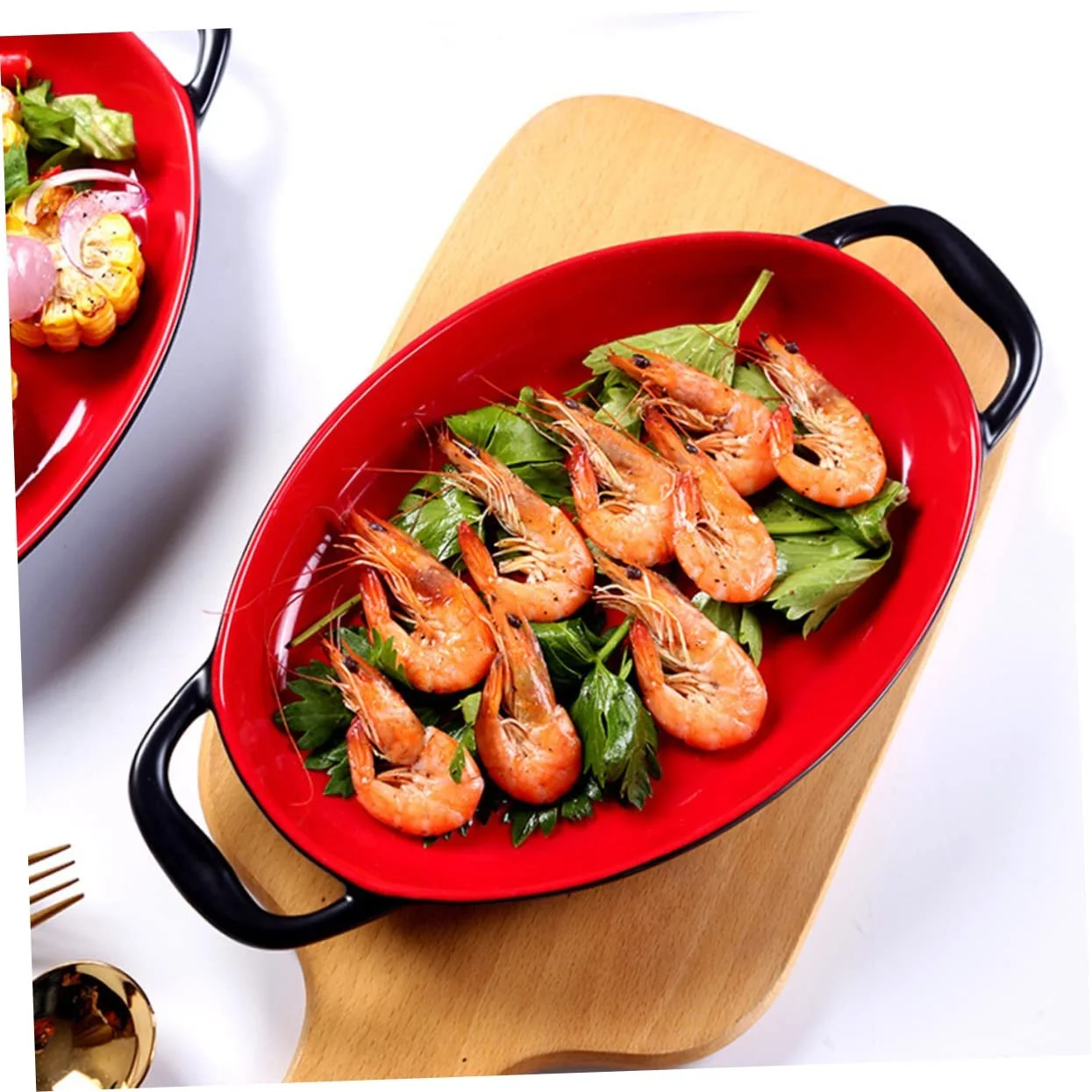 Керамическая форма для выпечки Прямоугольная с двойной ручкой Термостойкая Цветная, фото №8 Керамическая форма для выпечки Прямоугольная с двойной ручкой Термостойкая Цветная, фото №8