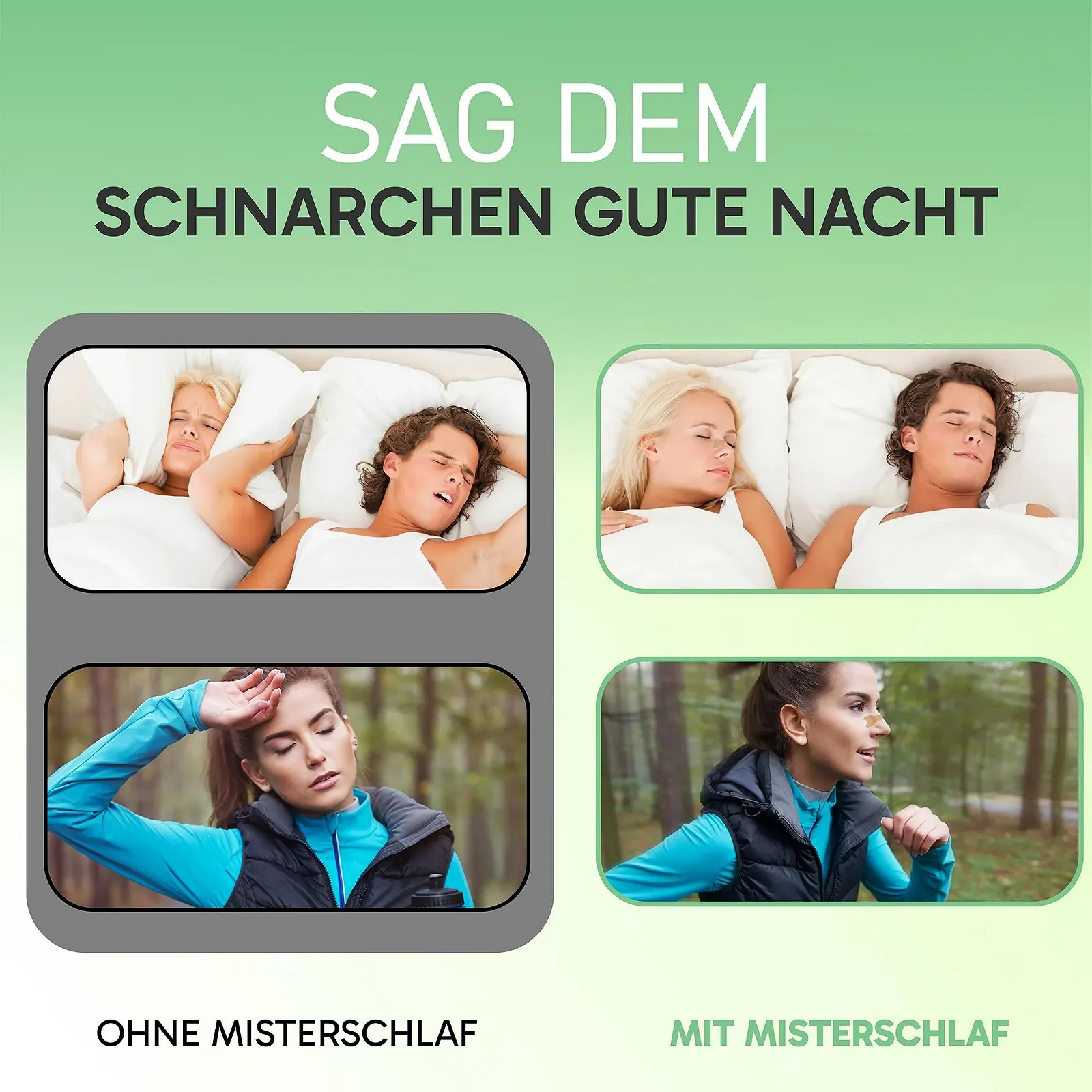 Пластирі на ніс 50 шт. проти хропіння, екстра сильна фіксація для кращої якості сну, вологостійкі 66 x 19 мм, фото №1