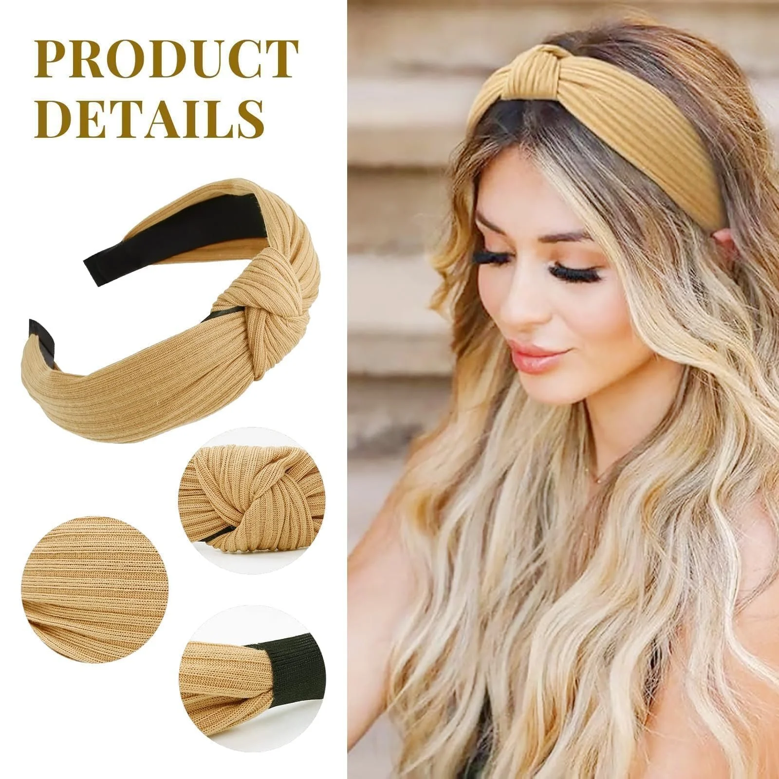 Набір жіночих обручів на голову 7 шт, фото №4