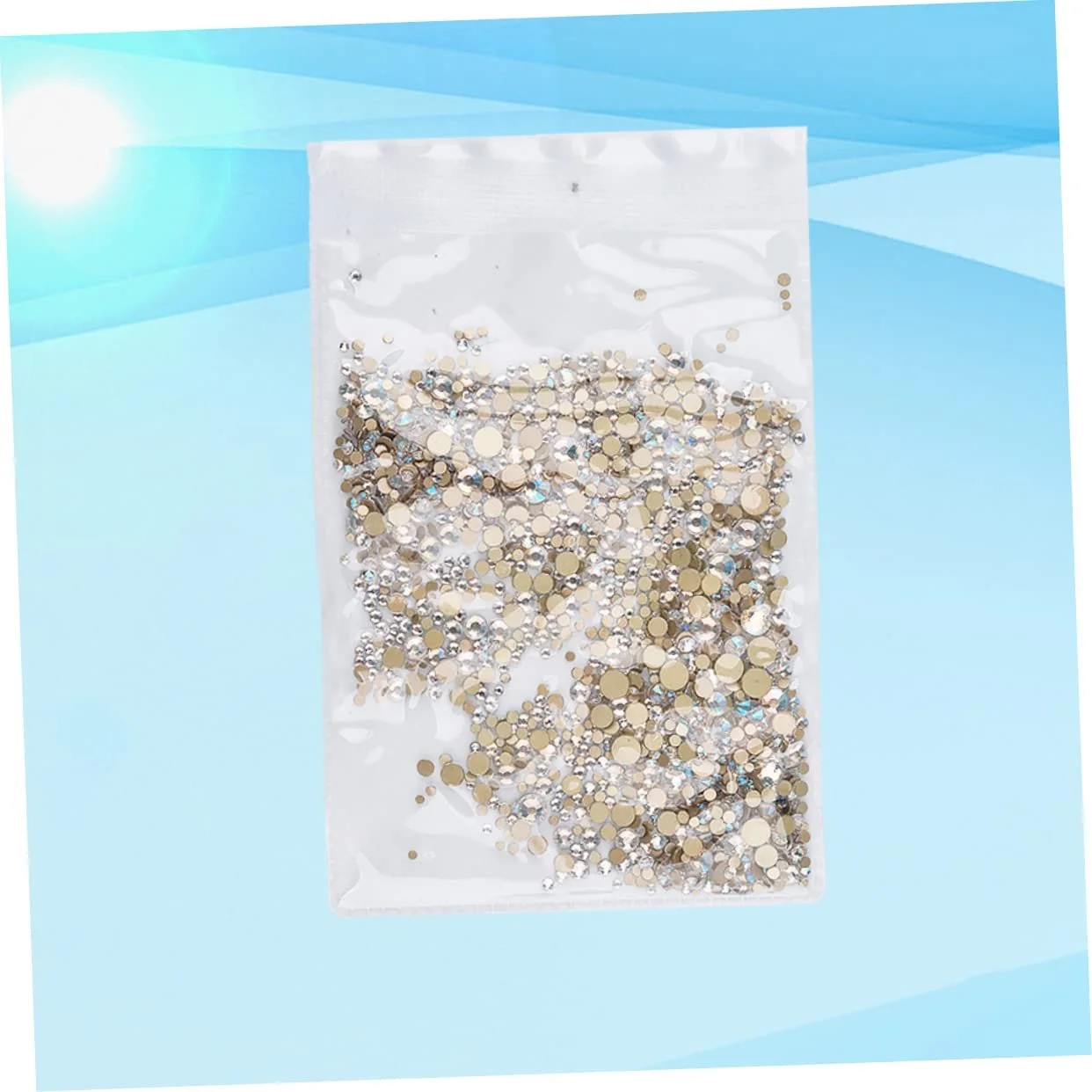 Стрази для нігтів Безбарвні 1440 шт, фото №6