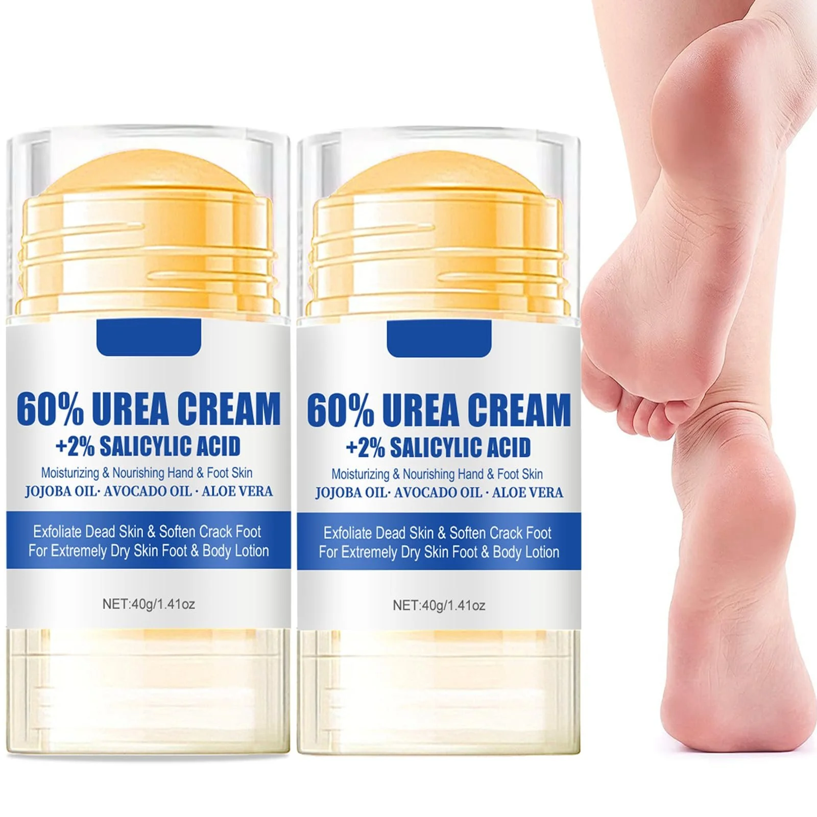 Крем для ног с мочевиной Urea Cream 60% увлажняющий и восстанавливающий против трещин для сухих стоп и рук, фото №1