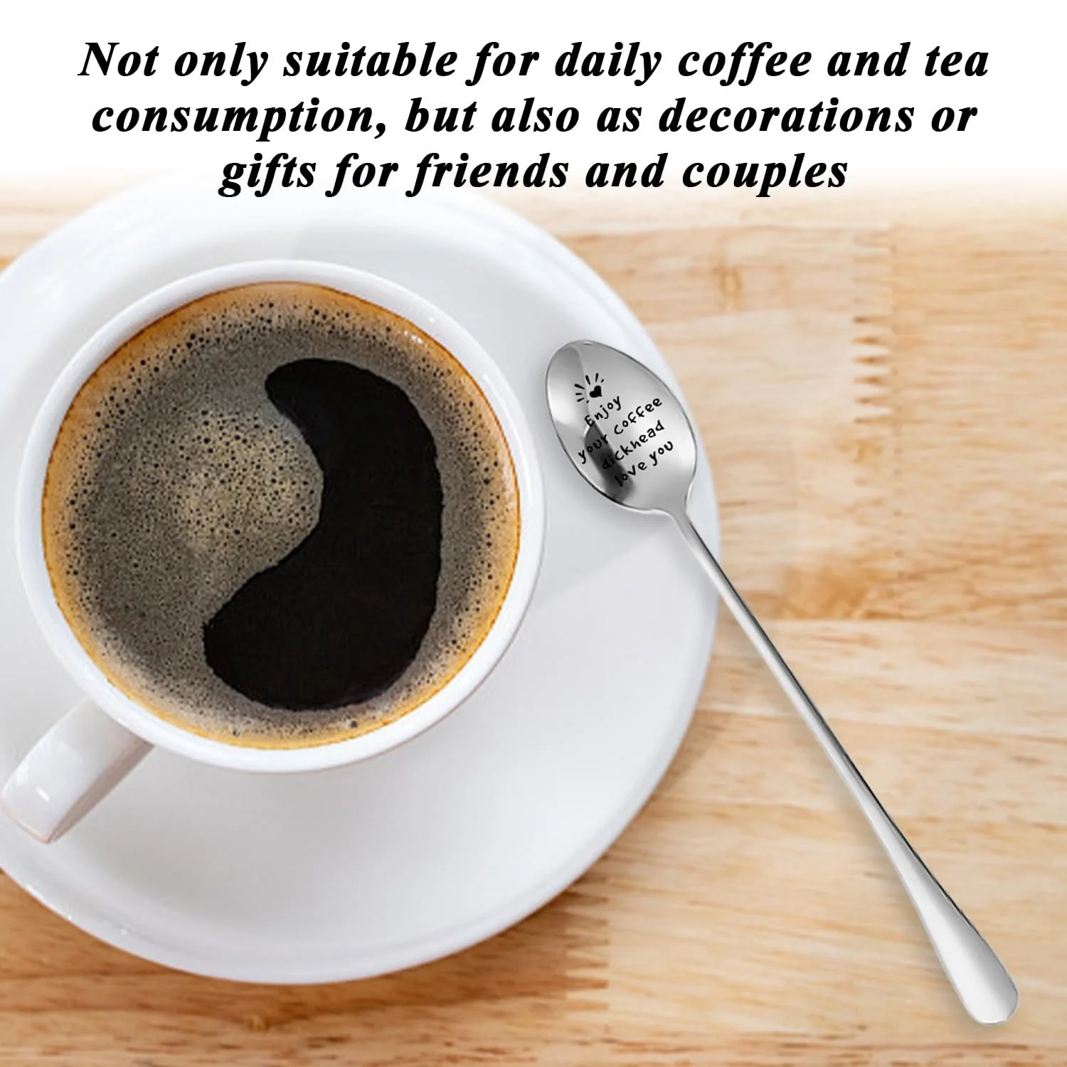 Ложка для кофе стальная, 1 x Мешочек на шнурке, фото №6