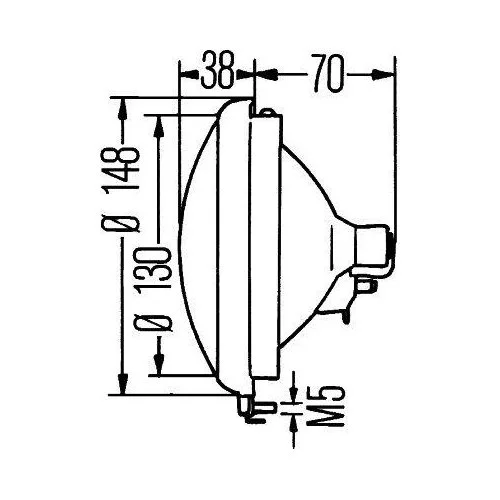 Вставка основной фары HELLA 1S3 001 442-001 для MASSEY FERGUSON, фото №3