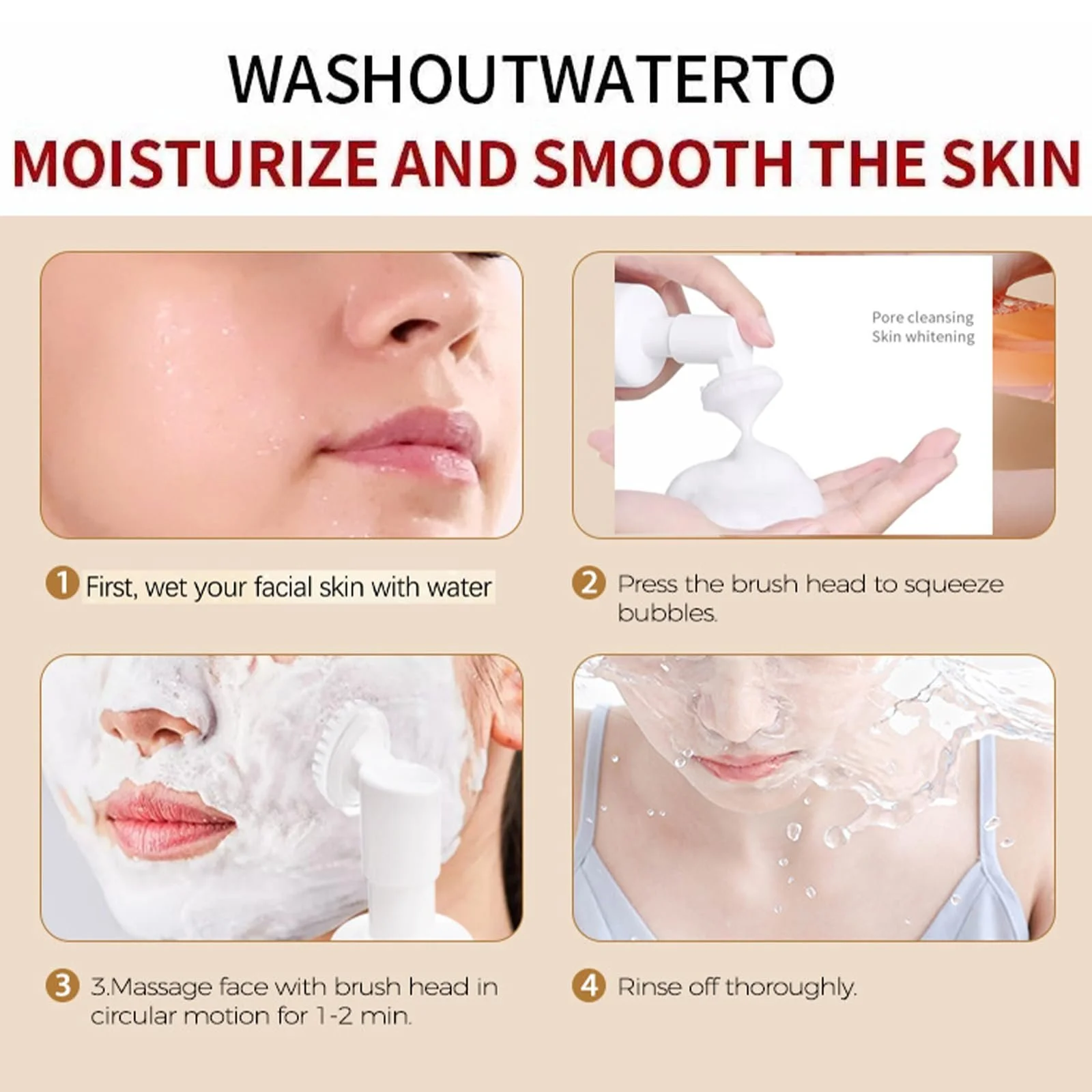 Засіб для вмивання з маслом чайного дерева, щоденний м’який зволожуючий, фото №3