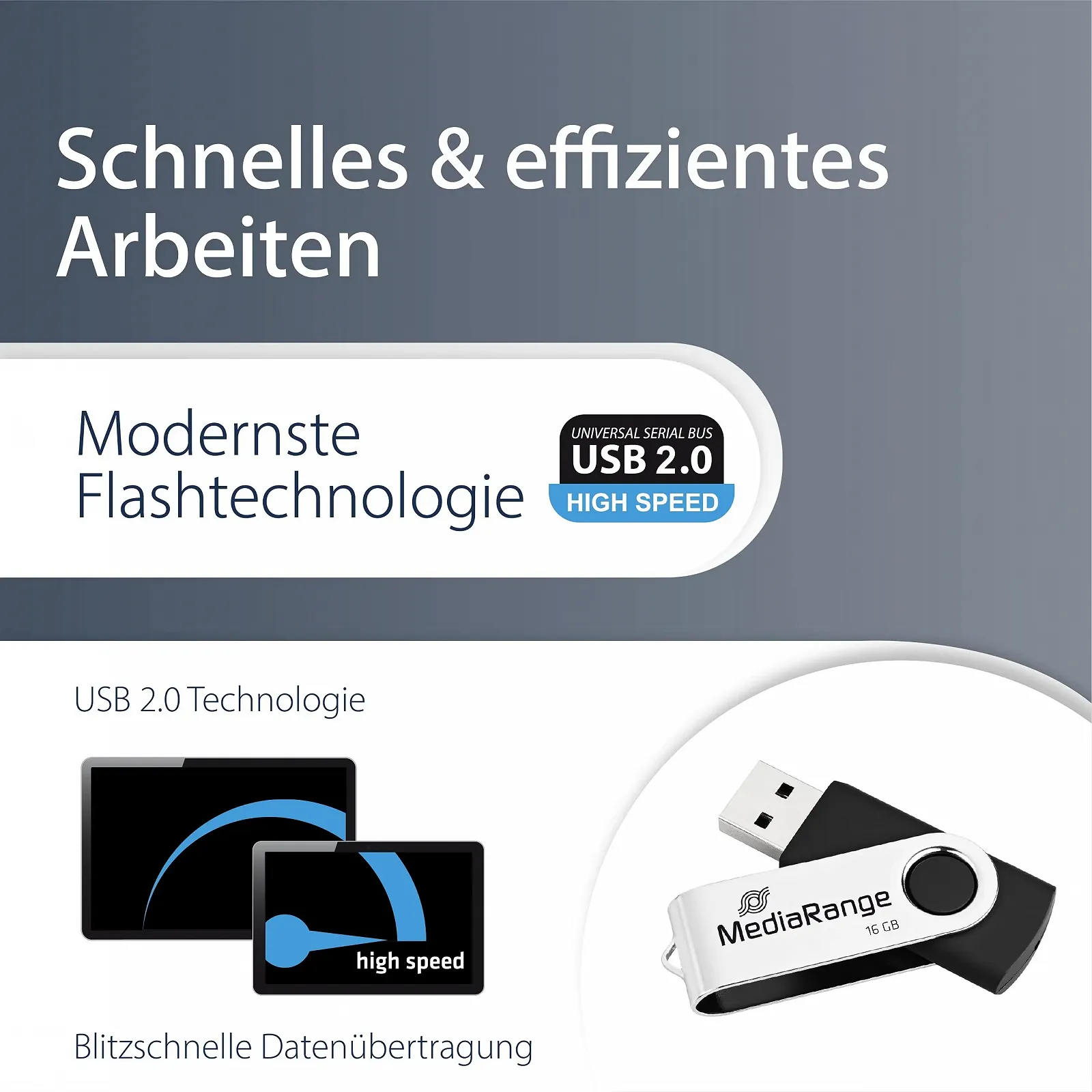 USB-накопичувач MediaRange MR 910 16GB USB 2.0, фото №3