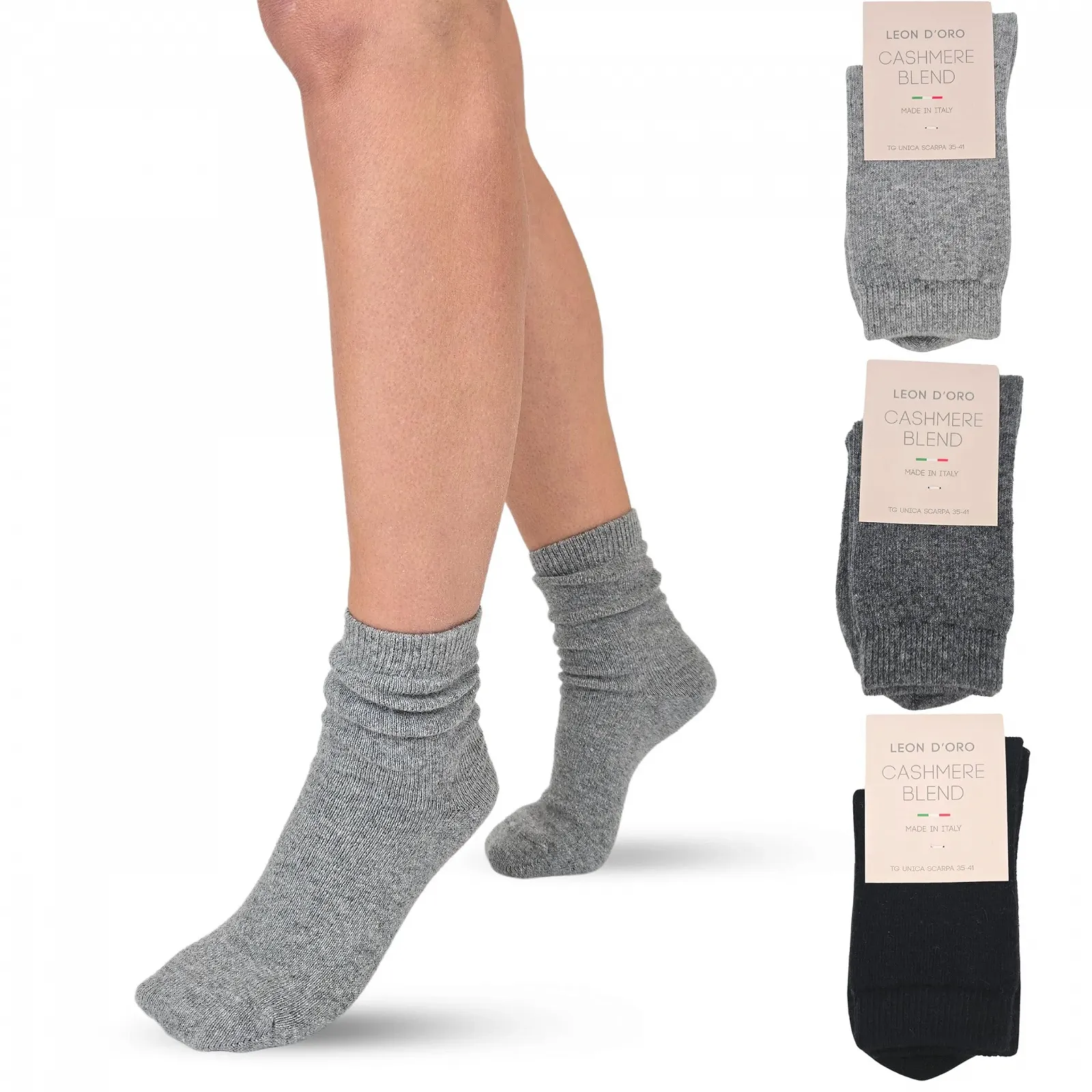 Женские носки LEON D'ORO Кашемир Шерстяные Термоноски Сделано в Италии, фото №1 Женские носки LEON D'ORO Кашемир Шерстяные Термоноски Сделано в Италии, фото №1