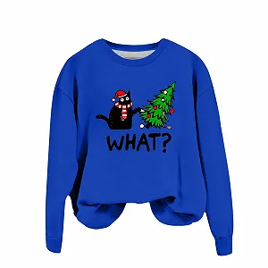 Женский Рождественский Свитер Briskorry С Рождественским Принтом - Фото 1