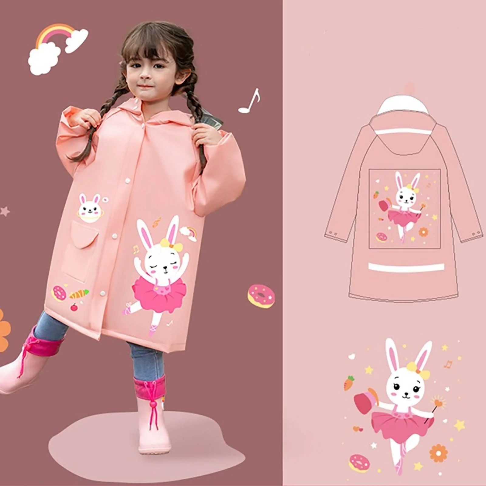 Дитячий дощовик-пончо Beokeuioe, фото №2