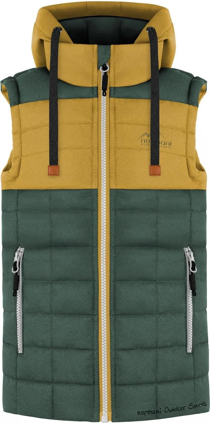 Дитячий зимовий жилет normani стьобаний з капюшоном, фото №1