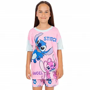 Пижама Disney Stitch для девочек, Шорты synthetic.ua - Фото 1