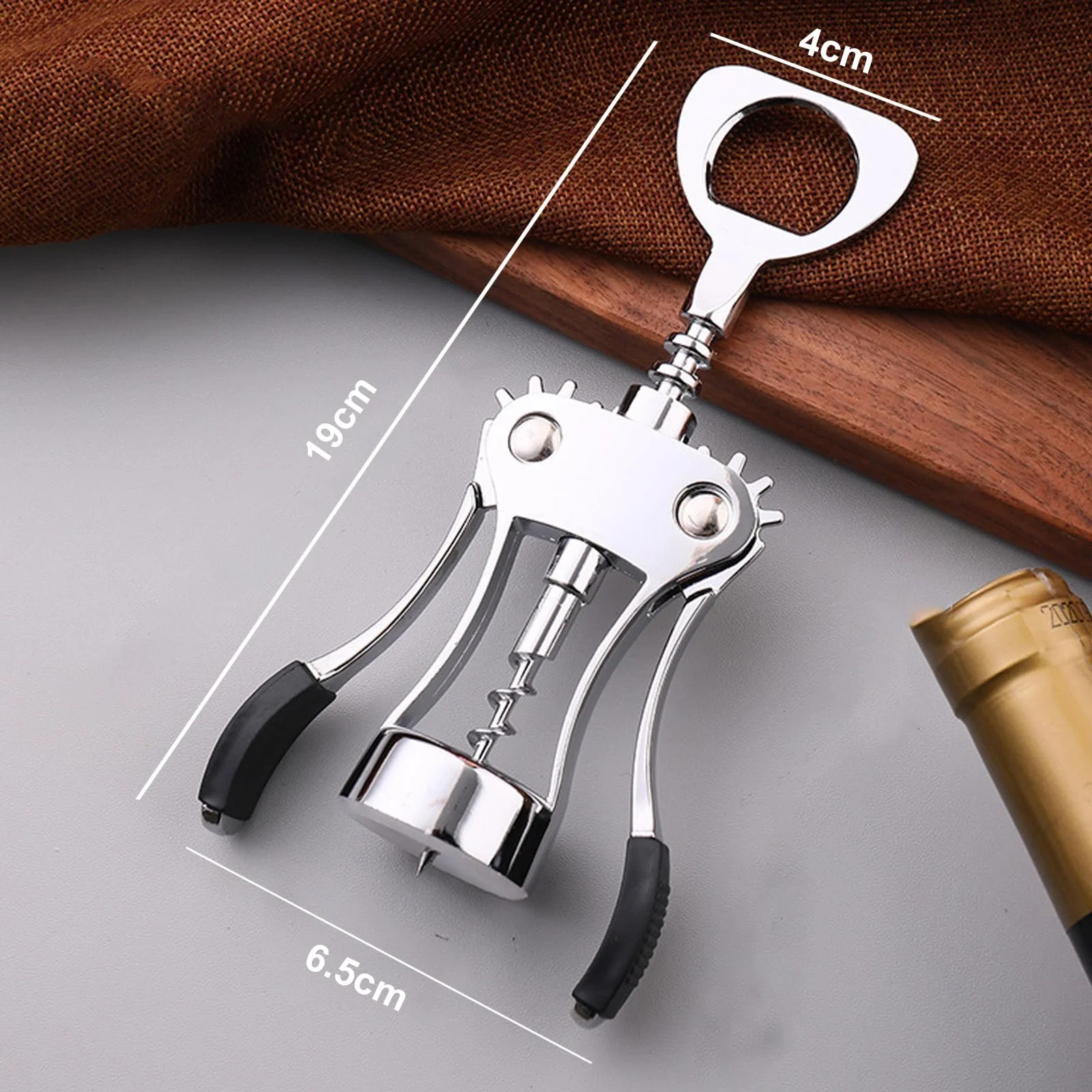 Штопор NEXROLA, цинковый сплав Многофункциональный, серебряный, фото №7