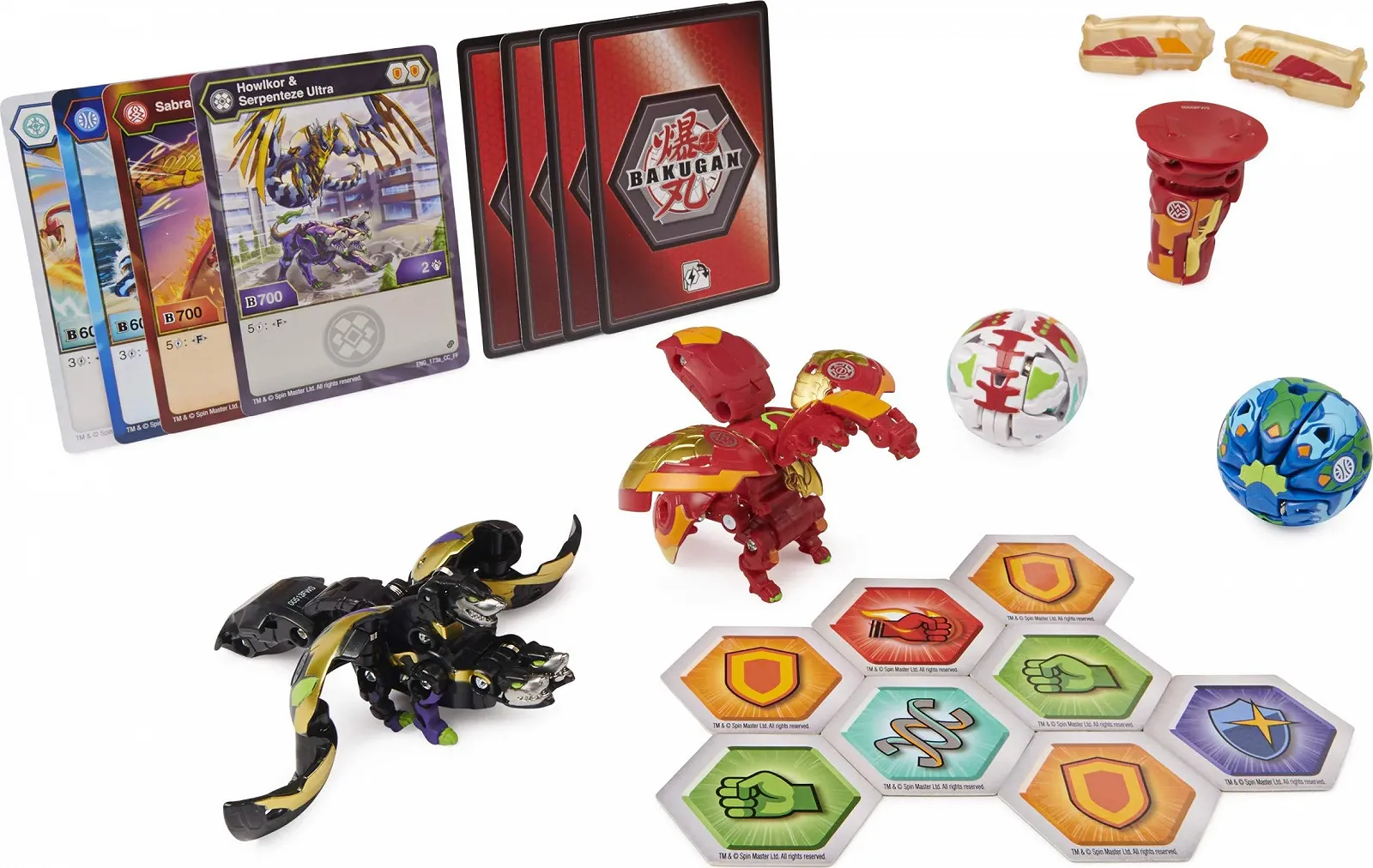 Набір ігрових фігурок Bakugan Armored Alliance Baku-Gear Pack 4 шт. (2 Ultra та 2 Basic) Various Versions, фото №2