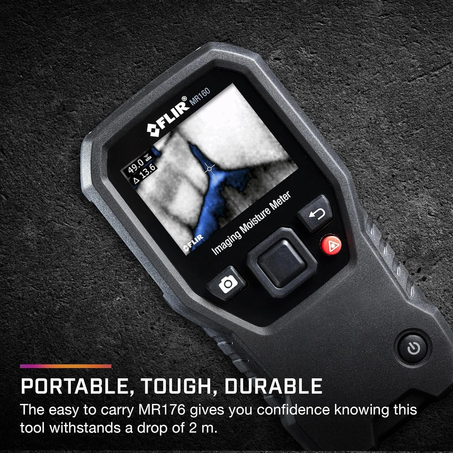 термовізійний Вологомір FLIR MR160 Чорний (New) (-), фото №4 термовізійний Вологомір FLIR MR160 Чорний (New) (-), фото №4