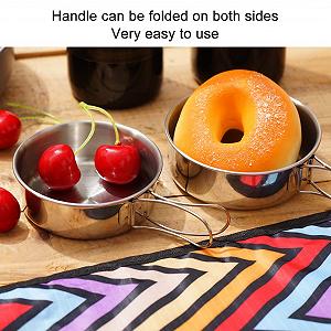 Миска кемпінгова BuyWeek з нержавіючої сталі зі складною ручкою ціна на synthetic.ua - Фото 1 Миска кемпінгова BuyWeek з нержавіючої сталі зі складною ручкою synthetic.ua - Фото 1