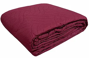 Покривало Плед одно-home Однотонний 220 x 240 см Бордовий synthetic.ua - Фото 1
