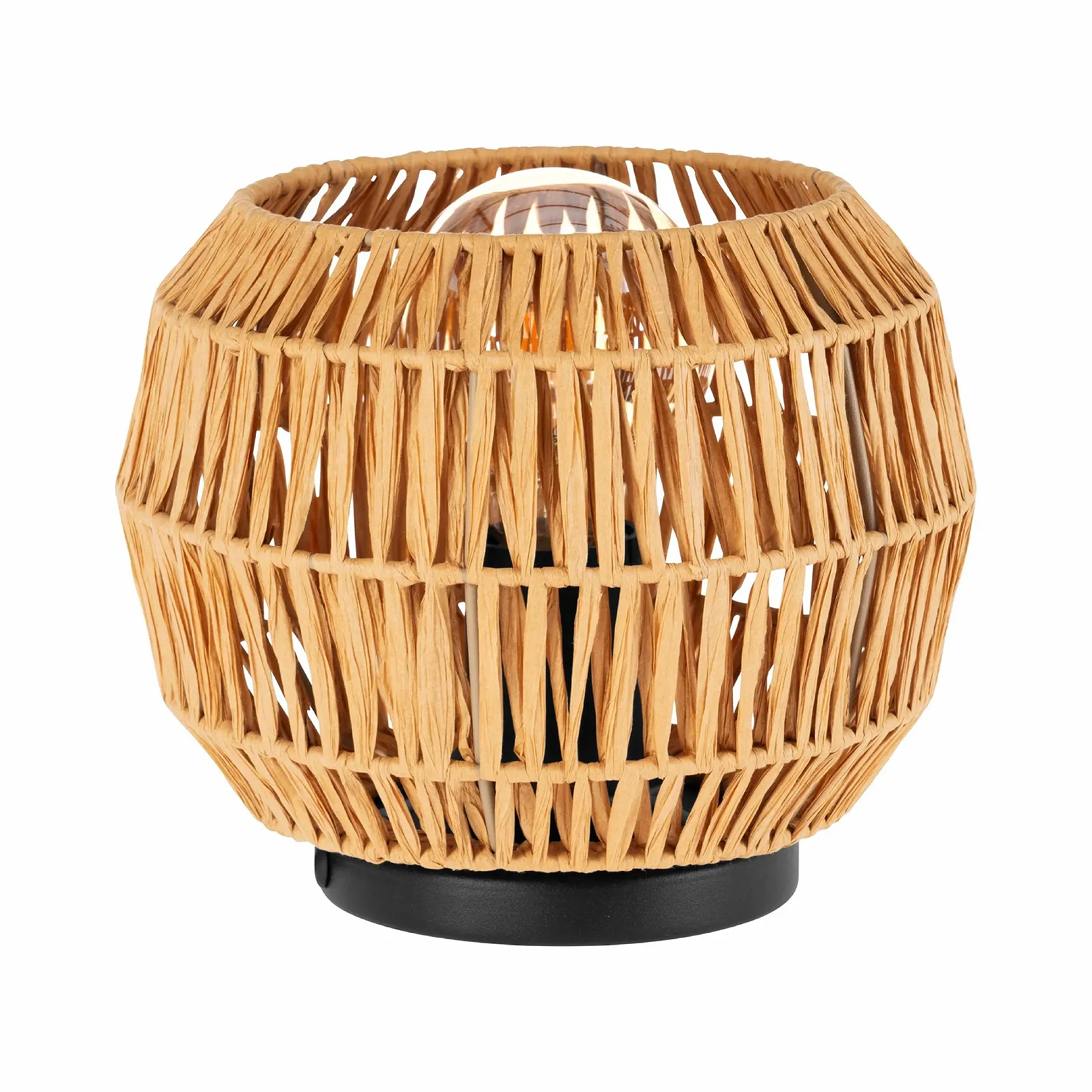 Настільна лампа EGLO Sheldon E27 з паперу рафії Ø 21 см, фото №1