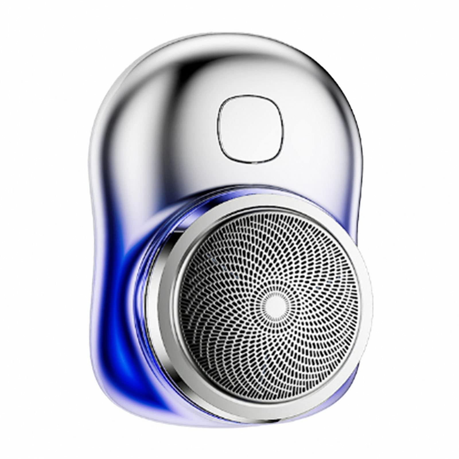 Триммер для бороди Mini Electric Rotating Portable Компактний Перезаряджається Mini Pocket (Синій), фото №7