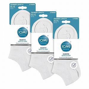 Носки IOMI для диабетиков, короткие, экстра широкие, спортивные, без резинки, для отекших ног, 9 пар в упаковке synthetic.ua - Фото 1