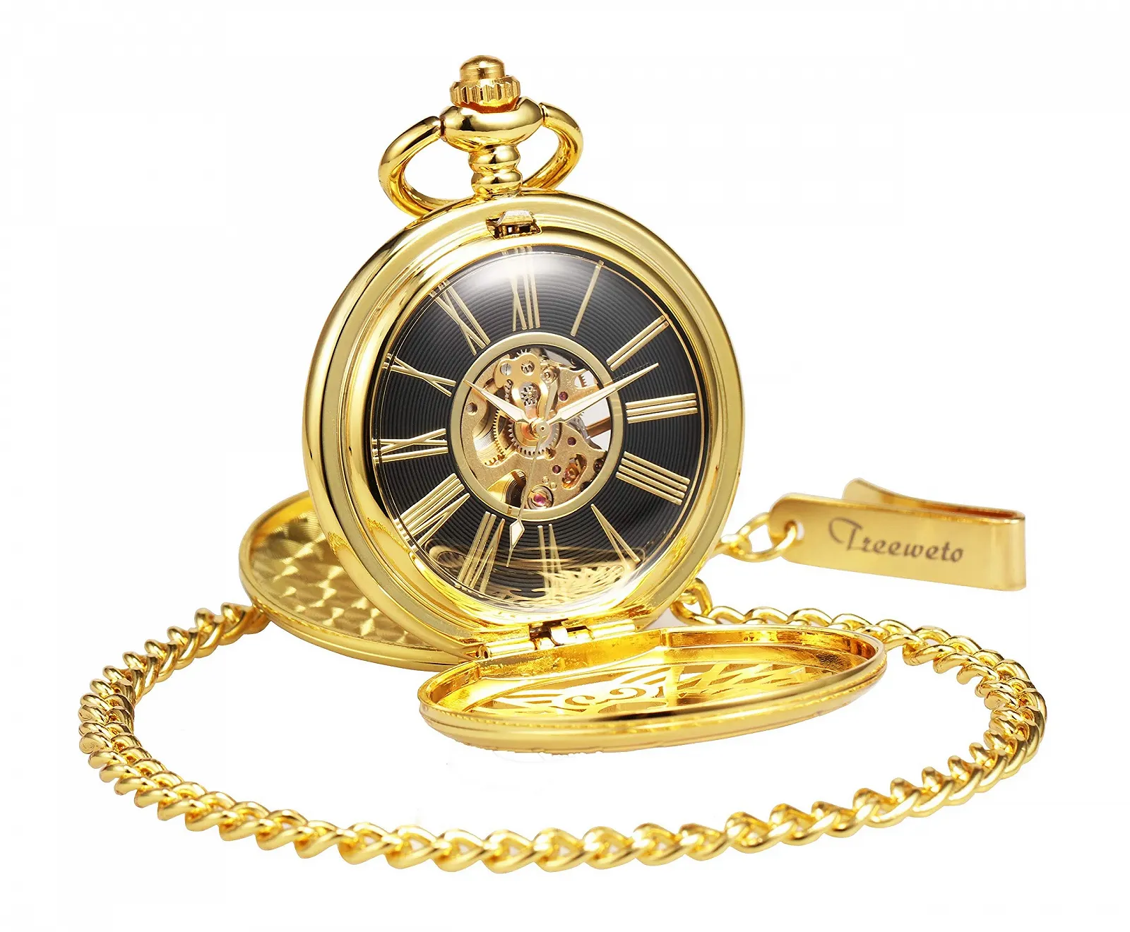 Кишеньковий годинник TREEWETO Унісекс з ланцюжком Аналоговий, фото №6 Кишеньковий годинник TREEWETO Унісекс з ланцюжком Аналоговий, фото №6