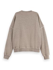 Женский свитшот оверсайз с рисунком на груди Scotch & Soda synthetic.ua - Фото 1