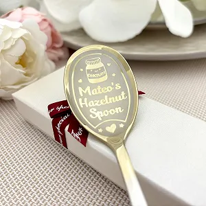 Ложка для ореховой пасты Персонализированная Hazelnut Spread с гравировкой имени - Фото 1