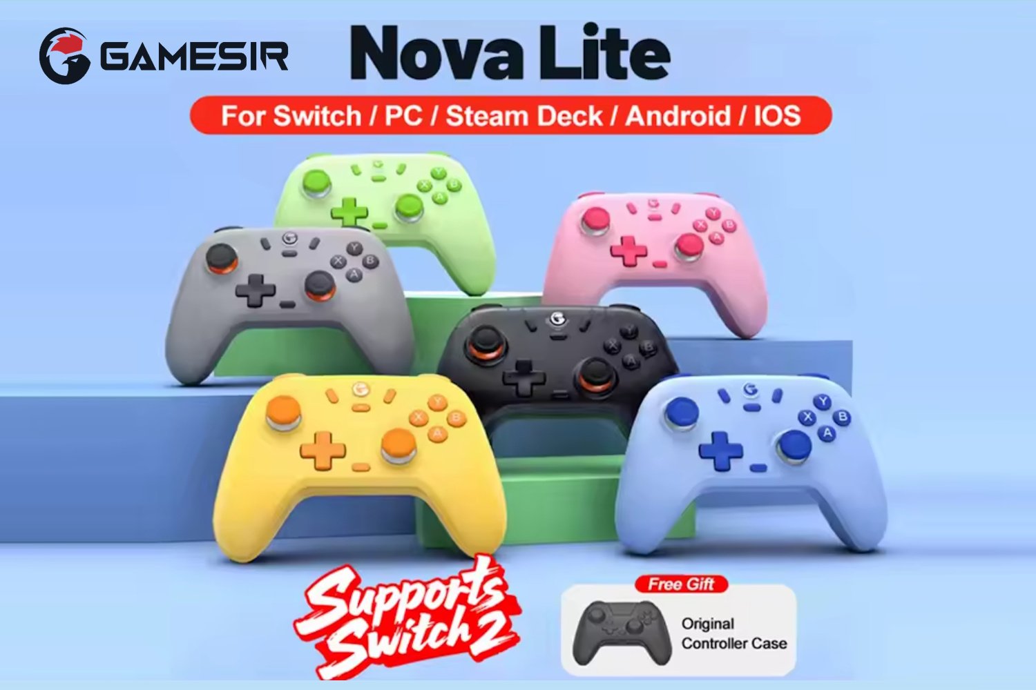 Ігровий контролер GameSir Nova Lite MultiPlatform Green, фото №12