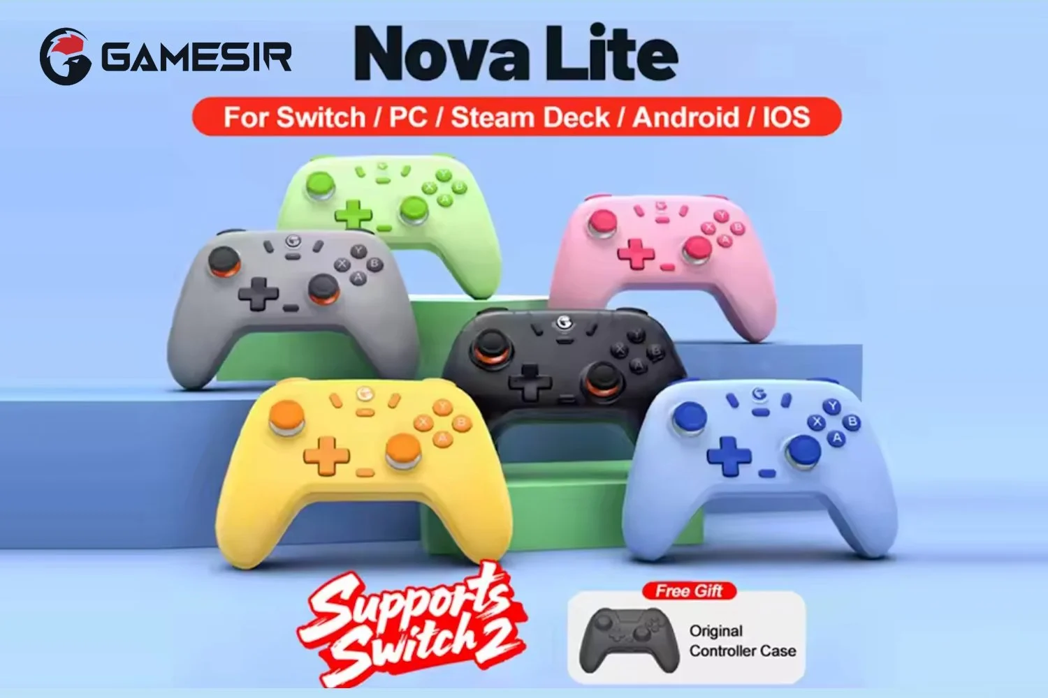Игровой контроллер GameSir Nova Lite MultiPlatform Green, фото №12