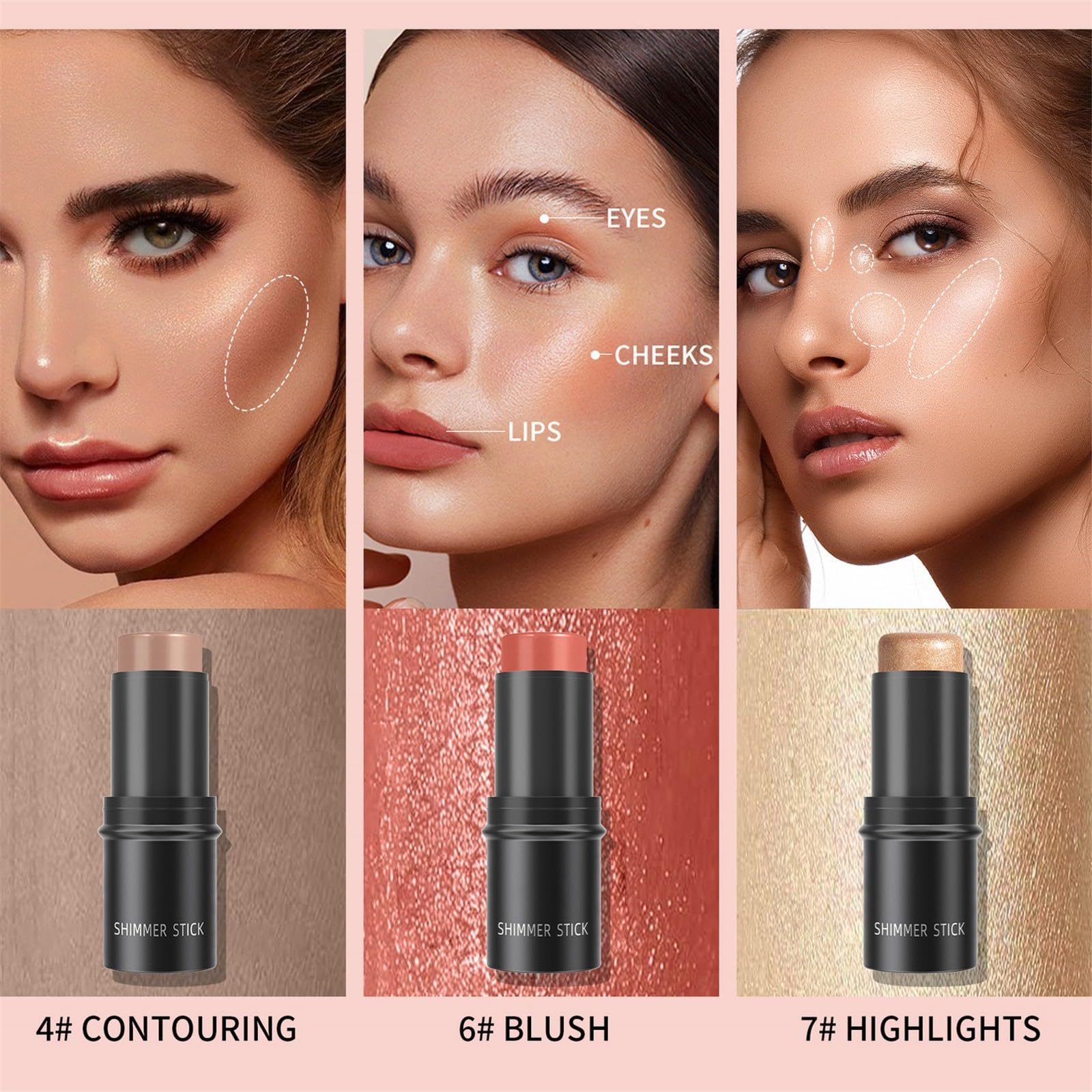 Крем TianWlio Stick Blush 3-комплектный, фото №7