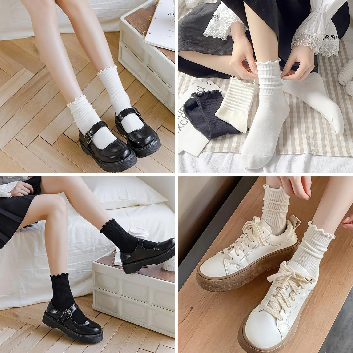 Шкарпетки з оборками Жіночі В'язані 35-40, 8 пар, фото №4 Шкарпетки з оборками Жіночі В'язані 35-40, 8 пар, фото №4