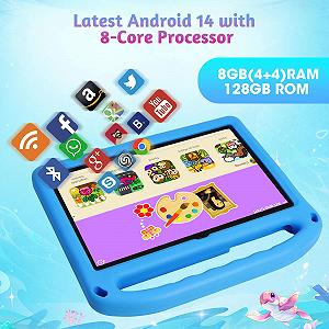 Планшет 10.1" Weelikeit C19W 4+4/128Gb 8 ядер Android 14 6000 mAh Блакитний synthetic.ua - Фото 1