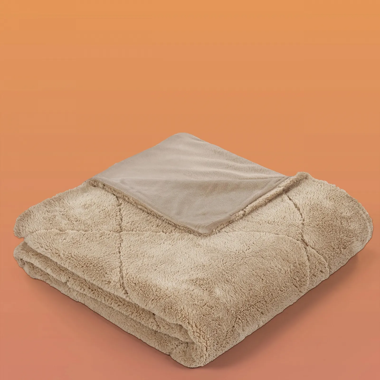 Покривало Paco Home Вітальня Декоративне Однотонний Бежевий 150 x 200 см, фото №7