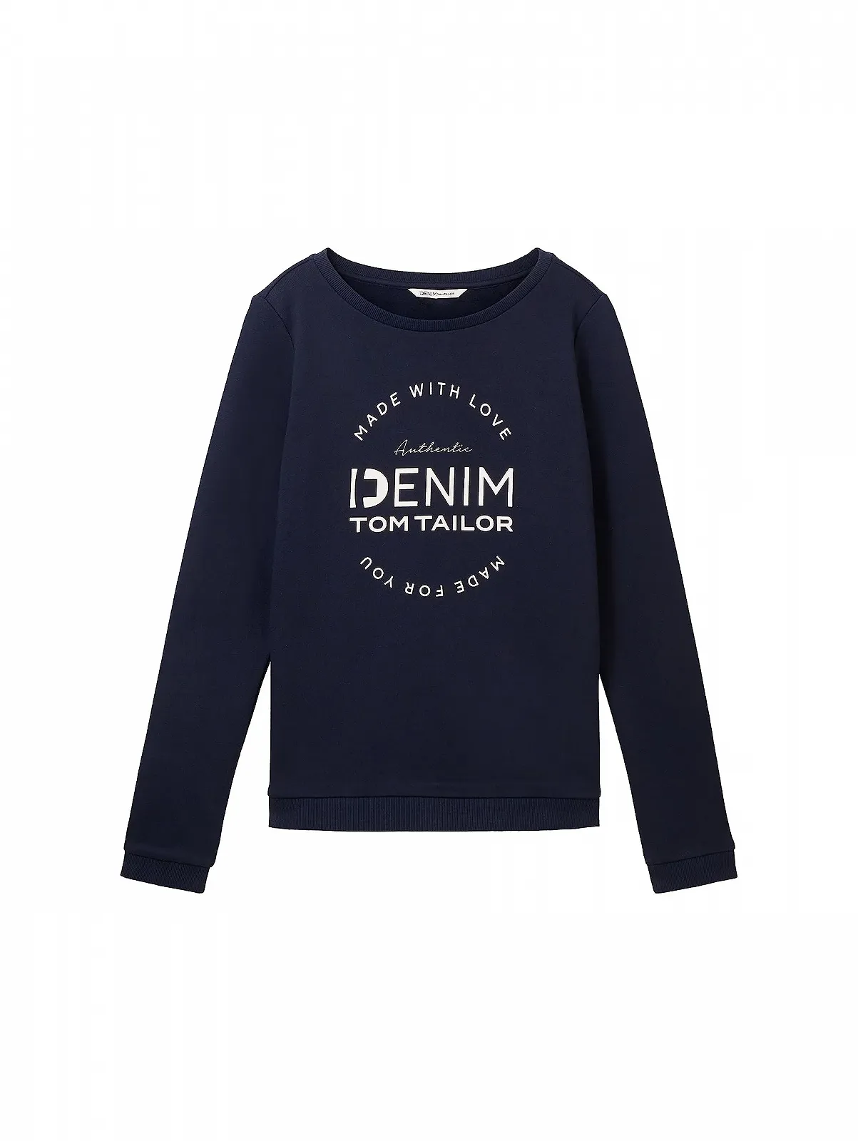 Свитшот TOM TAILOR Denim с логотипом и рукавами с рюшами, фото №3 Свитшот TOM TAILOR Denim с логотипом и рукавами с рюшами, фото №3