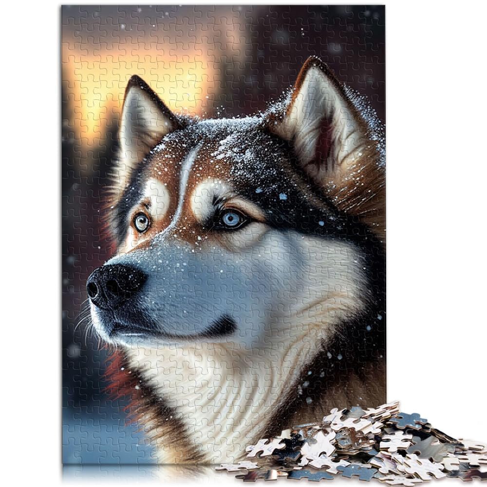 Пазл Husky Dog Snow 1000 деталей картонный 26 x 38 см, фото №1 Пазл Husky Dog Snow 1000 деталей картонный 26 x 38 см, фото №1