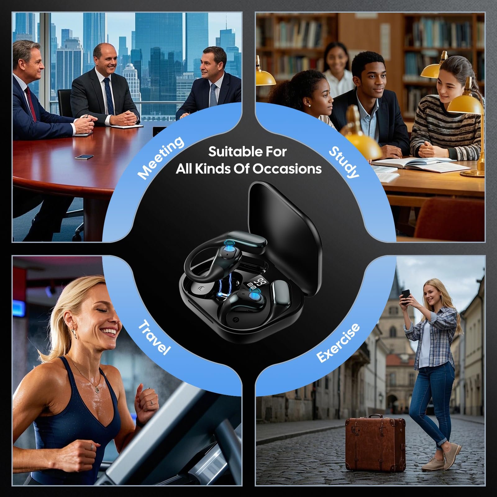 Наушники-переводчики AI, Bluetooth 5.4, 164 языка, фото №7 Наушники-переводчики AI, Bluetooth 5.4, 164 языка, фото №7