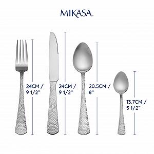 Набір столових приборів Mikasa Broadway з нержавіючої сталі, 16 предметів, сріблястий, на 4 персони ціна на synthetic.ua - Фото 1 Набір столових приборів Mikasa Broadway з нержавіючої сталі, 16 предметів, сріблястий, на 4 персони synthetic.ua - Фото 1