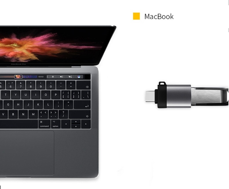 Адаптер Переходник Type-C мама на USB GT Gray 45830595, фото №4