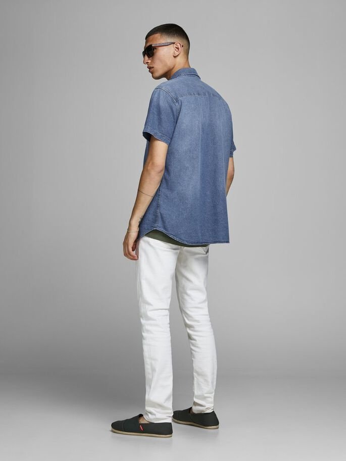 Рубашка Jack&Jones SHERIDAN 12159371 M Голубой Деним, фото №4