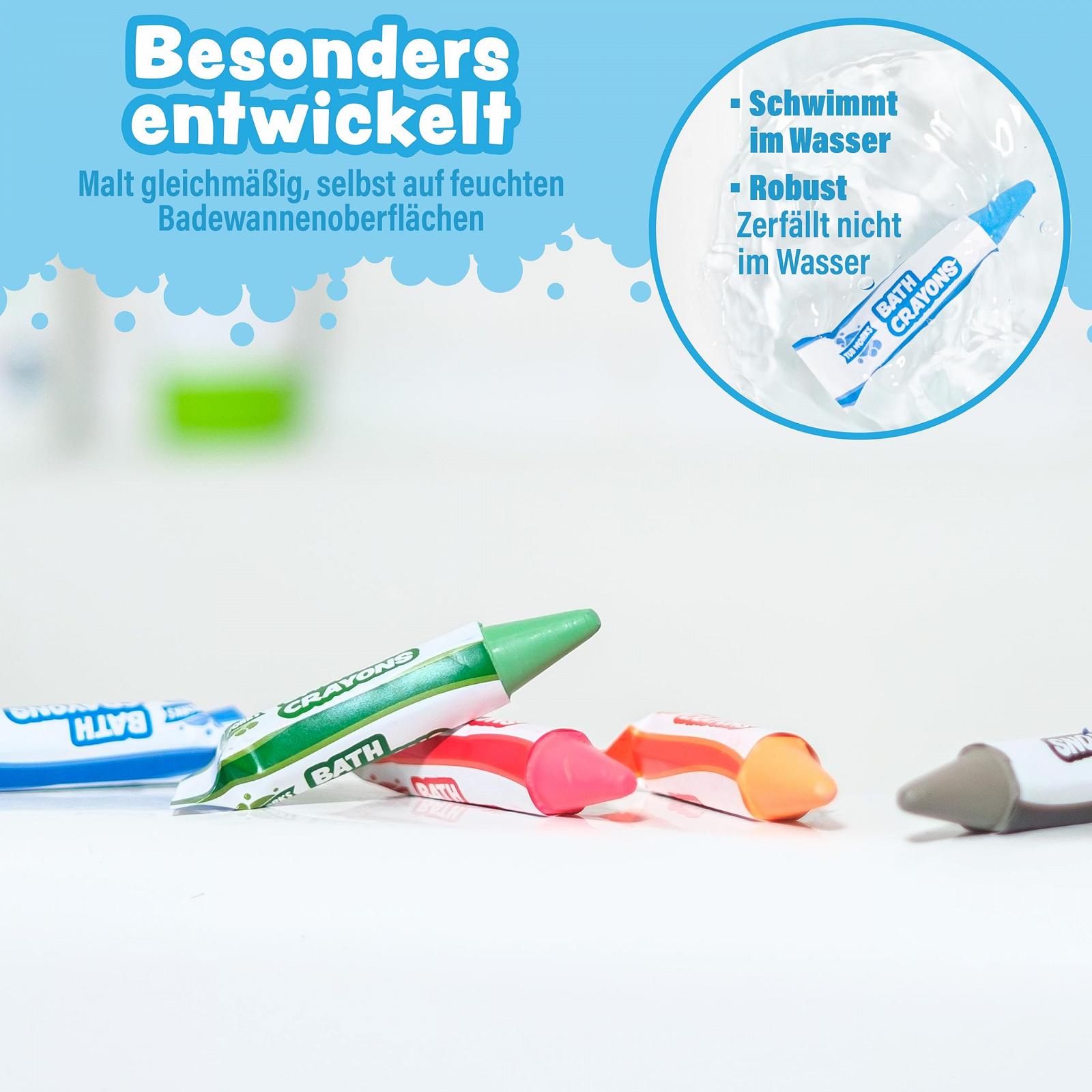 Олівці для ванни Tub Works, 12 штук, різнокольорові, фото №5