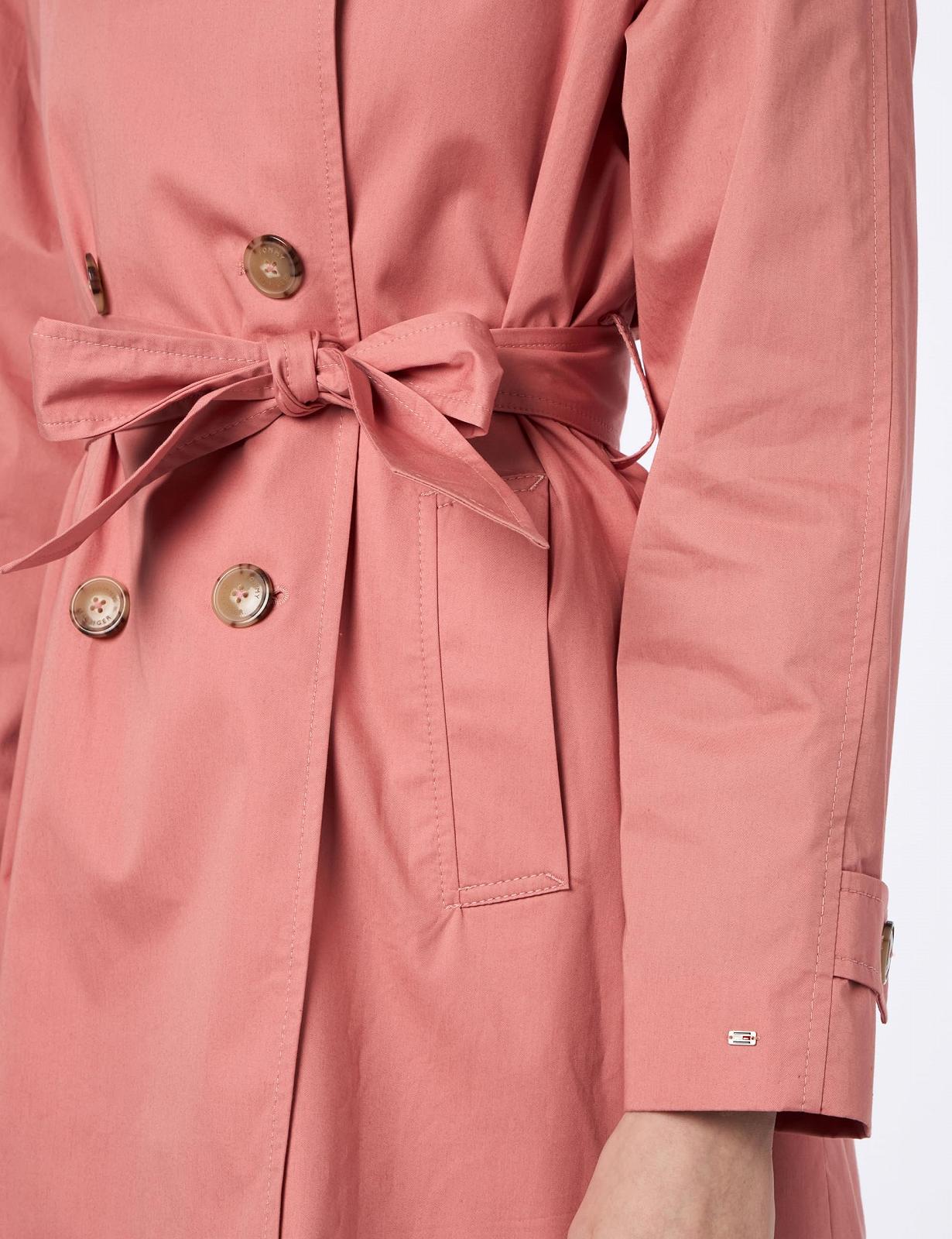 Тренч Tommy Hilfiger Бавовняний Короткий Жіночий, фото №4